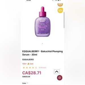 Deep Cera Bakuchiol Plumping Serum 30ml